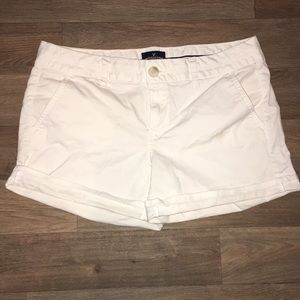 American Eagle White Midi Shorts Size 10
